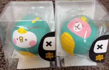 카나헤이의 작은 동물 피스케와 토끼 캐릭터 공예 용띠 달마 세트