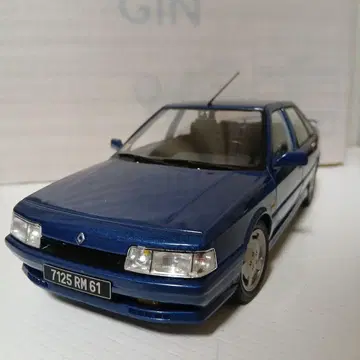 Renault 21 Turbo 미니카 파란색 7125 RM 61
