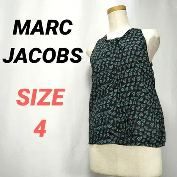 MARC JACOBS 마크제이콥스 슬리브리스 블라우스 플리츠 블랙