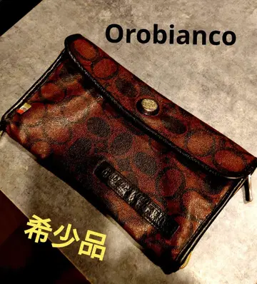 레어템 Orobianco 클러치백 오벌 패턴 단종품