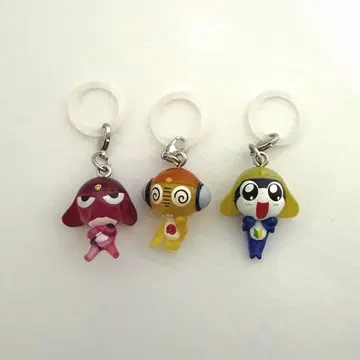 개구리 중사 케로로 메지루시 액세서리 가챠 타마마 기로로 쿠루루 3종