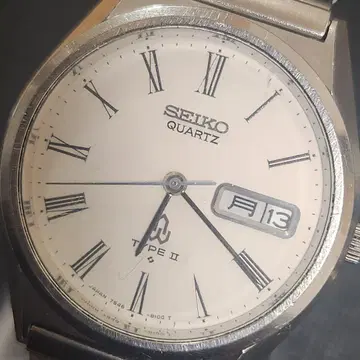 세이코 타입 2 쿼츠 남성용 손목시계 1970년대