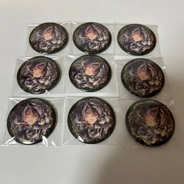 악마 집사와 검은 고양이 아쿠네코 4주년 금박 캔뱃지 벨리안