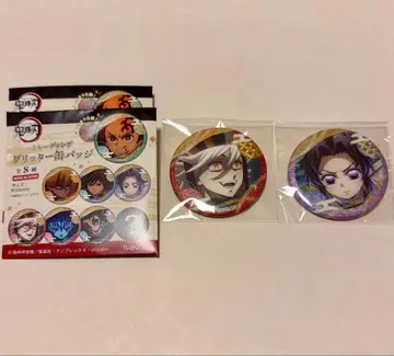 귀멸의 칼날 무한성편 글리터 캔뱃지 도우마 시노부