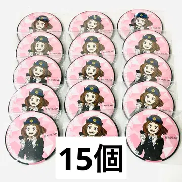 나의 히어로 아카데미아 시즈오카 철도 시테츠 캔뱃지 우라라카 오챠코