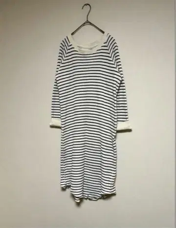 THE SHINZONE 신존 와플 보더 원피스 긴팔 봄/여름