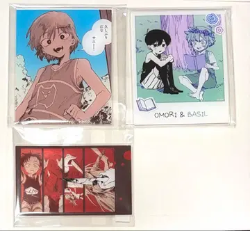 OMORI 복권 E상 아크릴 카드 3종 세트