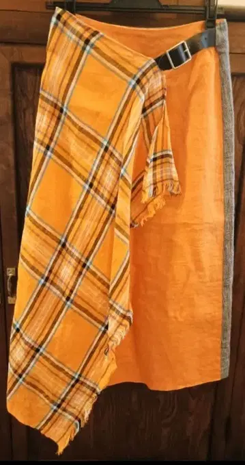 O'NEIL OF DUBLIN 비대칭 패치워크 스커트