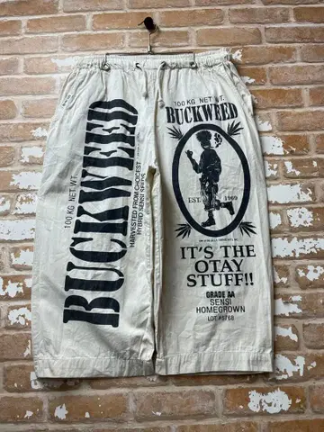 00s BUCKWEED 마리화나 대마 하프 팬츠 인심 힙합