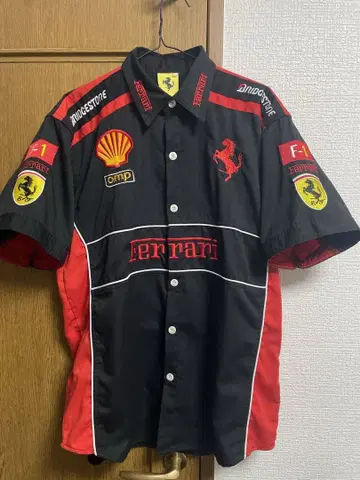 Ferrari 페라리 레이싱 셔츠 OMP F1 자수 로고