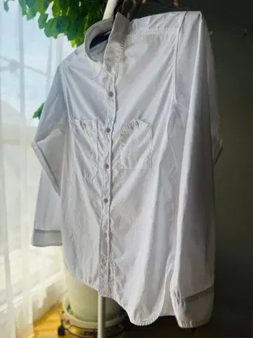 Engineered Garments 화이트 셔츠 L USA 엘보 패치