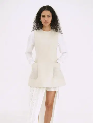 [ CLANE ] APRON TOPS