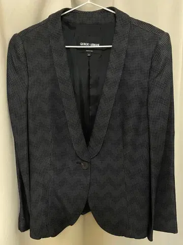 조르지오 아르마니 테일러드 자켓 42 그레이 계열 체크