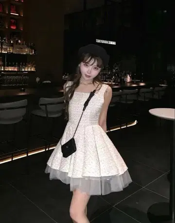 treat urself twilight tweed tulle dress