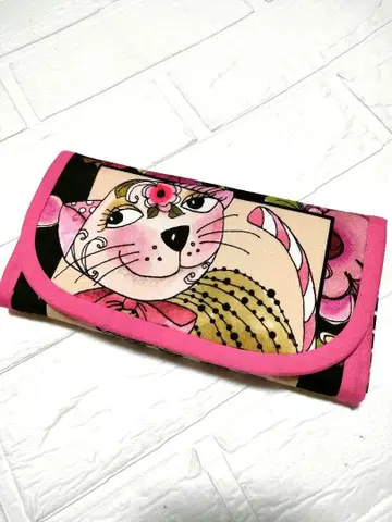 롤라라이 해리스 핸드메이드, 장지갑 Frou Frou kitty