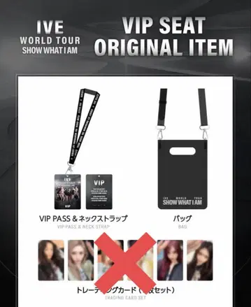 IVE WORLD TOUR 교세라 VIP 특전 백 + VIP PASS만