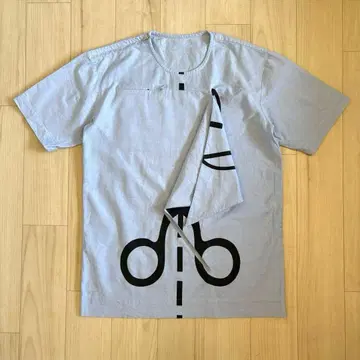 Bernhard Willhelm 가위 패턴 티셔츠 아카이브 스카이블루