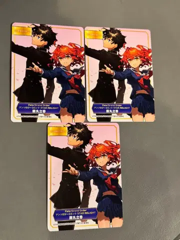 애니메이트 페어 A.B-T.C 카드 Fate 후지마루 리츠카 3장