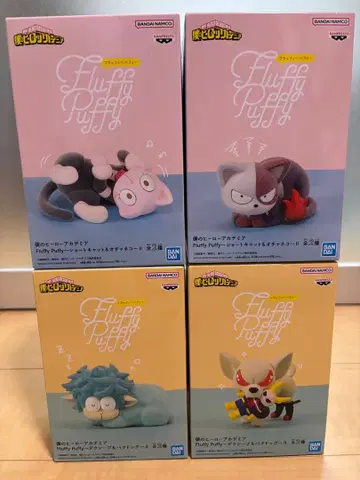 [ 미개봉 ] 나의 히어로 아카데미아 Fluffy Puffy 4체 세트