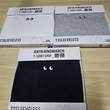 ANYA HINDMARCH 슬리브리스 T셔츠 3XL 유니클로