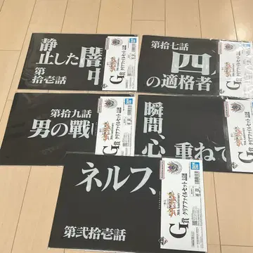 제일복권 에반게리온 30th G상 클리어 파일 세트 5매