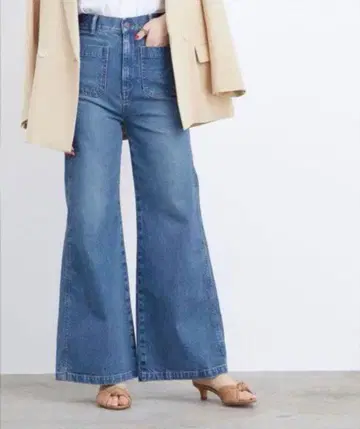 BIG JOHN for ADAM ET ROPE' 패치 포켓 플레어 데님