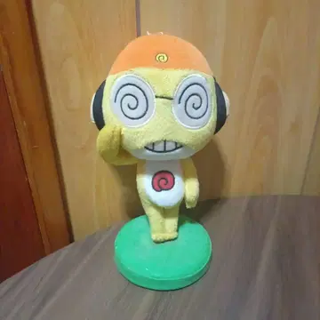 개구리 중사 케로로 쿠루루 하사 경례 포즈 레트로 봉제 인형