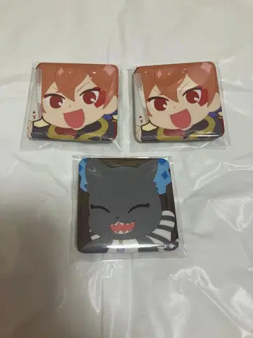 트위스테 스퀘어 배지 캔뱃지 에이스 그리 세트