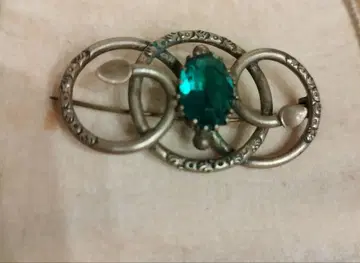 영국 앤티크 빅토리아 더블 노트 브로치 빅 사이즈