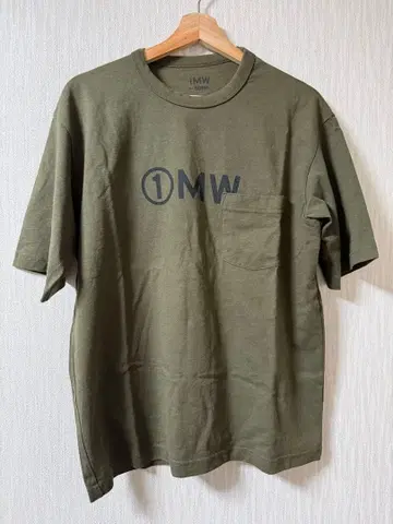 1MW by SOPH. 포켓 부착 T셔츠 S 사이즈 올리브