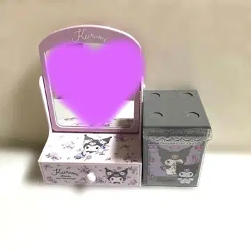 Sanrio 쿠로미짱 탁상 거울 미니 서랍장 포켓 부착 폴라로이드 체스트