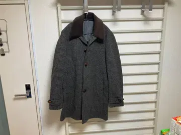 HACKETT LONDON 체크 무늬 트위드 코트