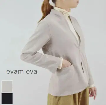 evam eva 노카라 자켓 에크루 size.1