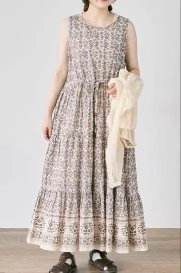 SM2 전후 2WAY 인도 페이즐리 무늬 원피스 M 사이즈