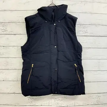 플라스테 충전솜 베스트 L 네이비 후드 부착 경량 집업 셔츠