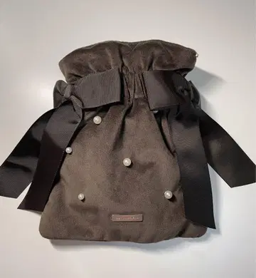 Maison de FLEUR 벨로아 펄 미니 숄더백 브라운