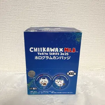 치이카와 x MLB 콜라보 홀로그램 캔뱃지 BOX 전 11종