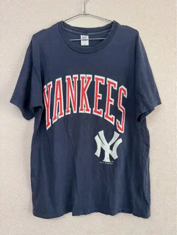 90s 양키스 티셔츠 L 사이즈 네이비 양키스 MLB