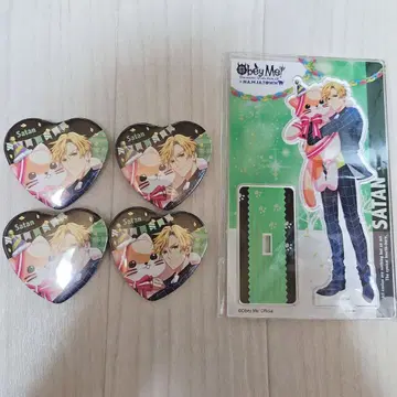 Obey Me! 사탄 난자타운 아크릴 스탠드 캔뱃지