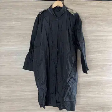 czarda 포켓터블 나일론 코트 롱 블랙