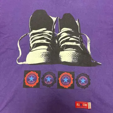 90s USA제 컨버스 75주년 기념 빈티지 T셔츠 양면 프린트