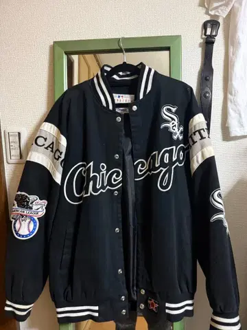 초레어 90s 화이트삭스 바시티 자켓 JH Design MLB 자수
