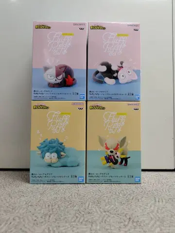 나의 히어로 아카데미아 Fluffy Puffy 피규어 4점