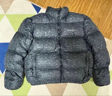 thisisneverthat 블랙 레오파드 무늬 다운