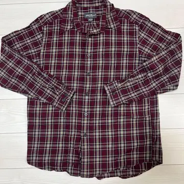 Eddie Bauer 체크 무늬 긴팔 셔츠 L