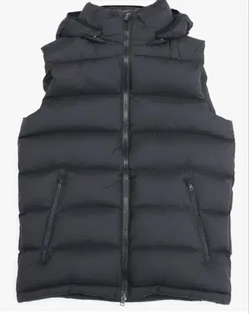 다운 베스트 남성용 3XL 블랙 후드 부착 방한