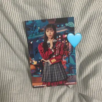 ONE LOVE ONE HEART 후지사키 아오 친필 사인