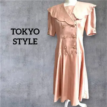 도쿄 스타일 원피스 핑크 쇼와 레트로 아이돌 빈티지