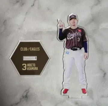 라쿠텐 이글스 팬클럽 한정판 아크릴 스탠드 #3 아사무라 에이토 선수
