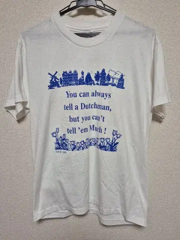 90s Hanes 헤인즈 프론트 프린트 반팔 T셔츠 M 사이즈